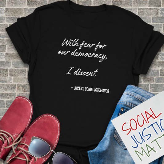 With Fear for Our Democracy - Unisex T-Shirt