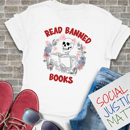 Read Banned Book; Skeleton