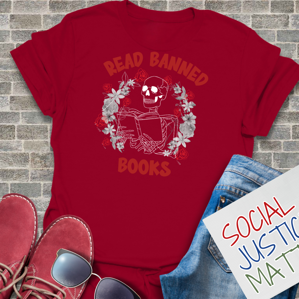 Read Banned Book; Skeleton