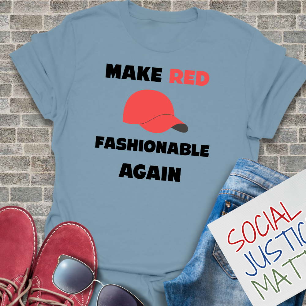 Make Red Fashionable Again - Unisex Softstyle T-Shirt