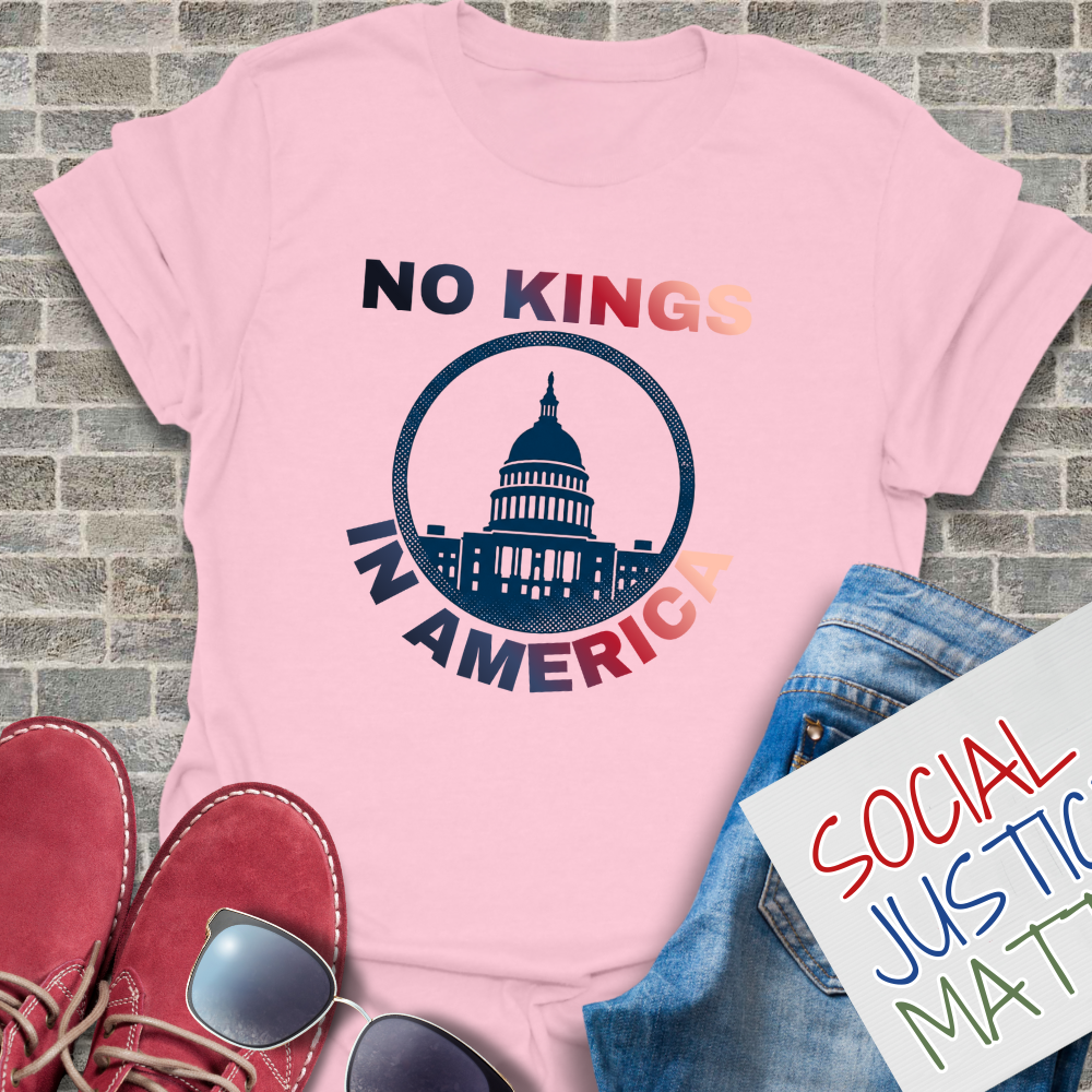 No Kings in America - Soft-Style Unisex T-Shirt