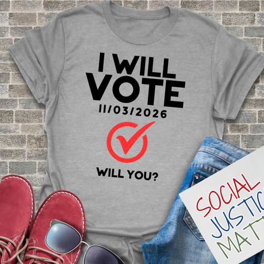 I Will Vote - Soft-Style Unisex T-Shirt