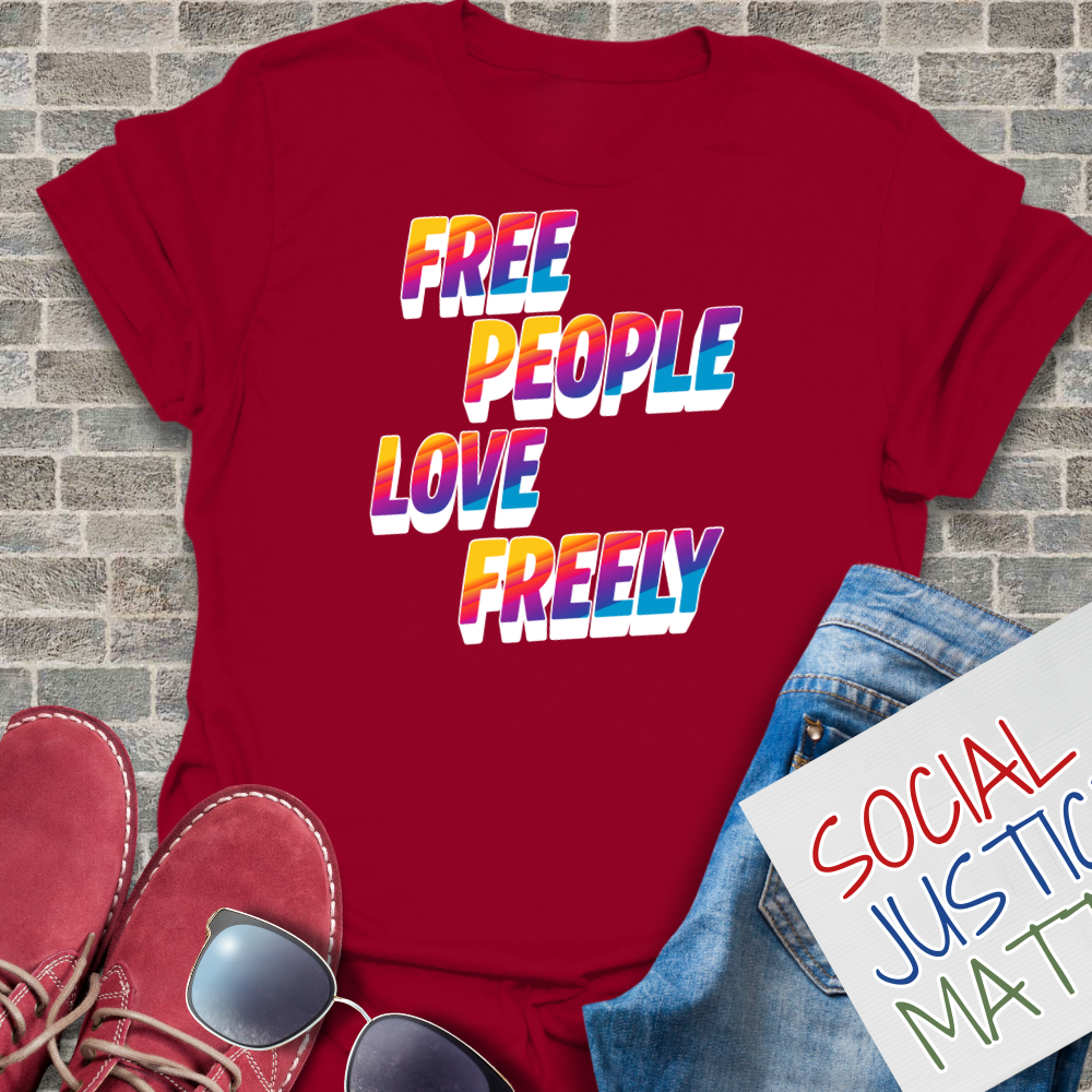 Free People Love Freely - Soft-Style Unisex T-Shirt