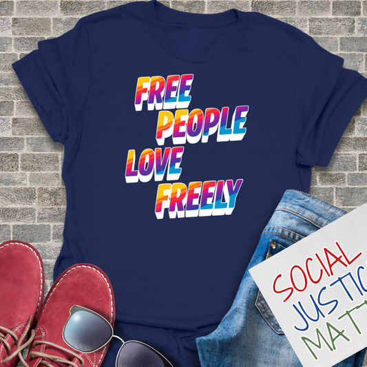 Free People Love Freely - Soft-Style Unisex T-Shirt