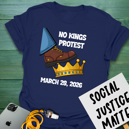 Stompin' Crowns - No Kings March - Unisex Softstyle T-Shirt