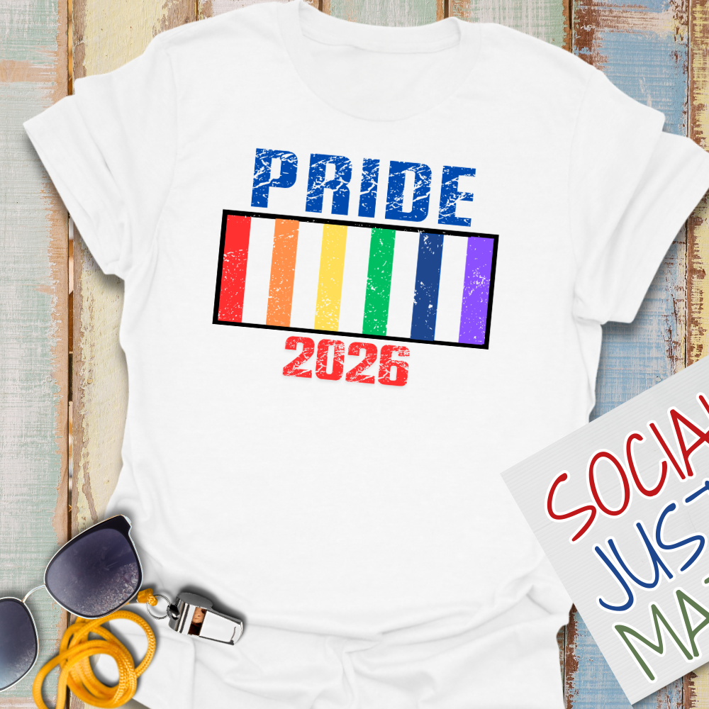 2026 Pride - Grunge Style - Unisex Softstyle T-Shirt