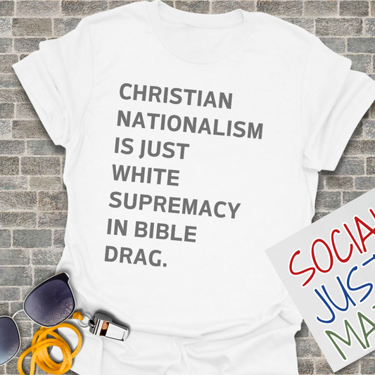 White Supremacy in Bible Drag. - Unisex T-Shirt