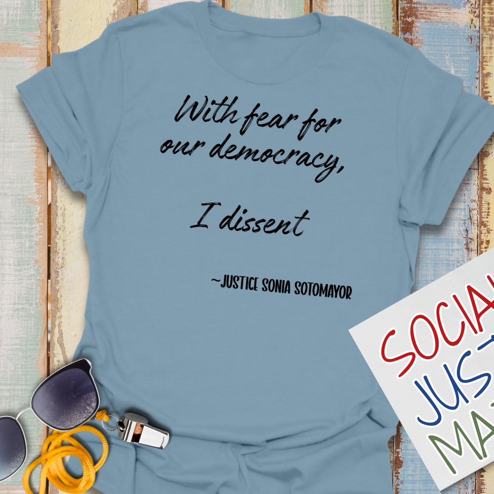 With Fear for Our Democracy - Unisex T-Shirt