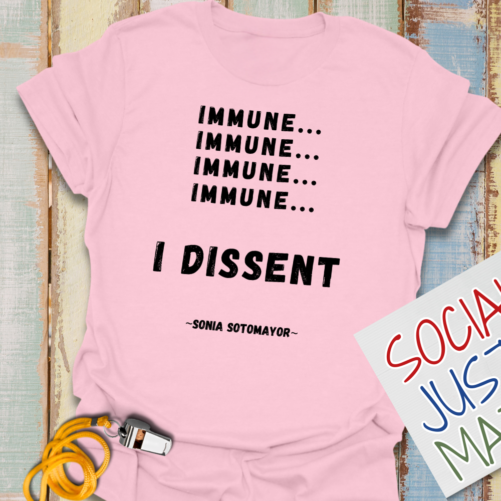 Immune, I Dissent - Unisex Softstyle T-Shirt