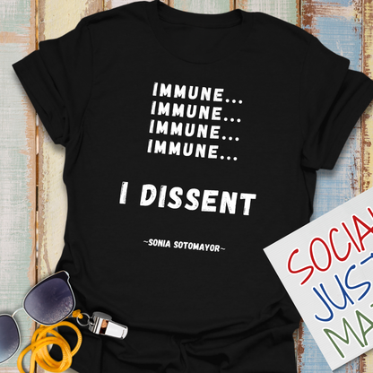 Immune, I Dissent - Unisex Softstyle T-Shirt