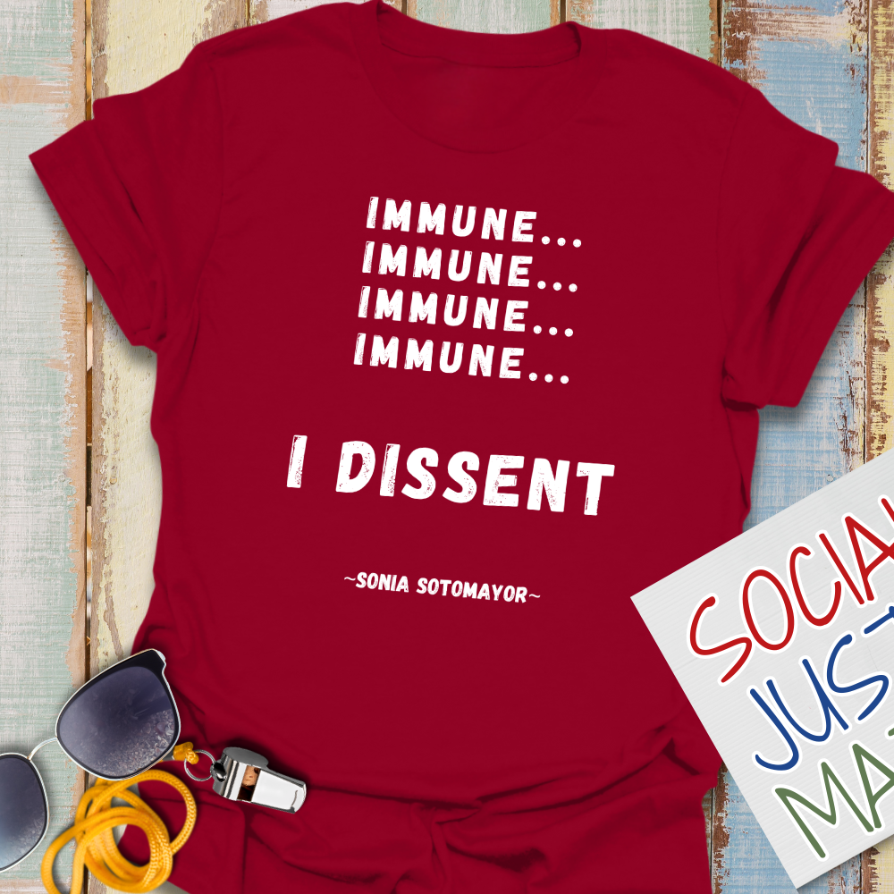 Immune, I Dissent - Unisex Softstyle T-Shirt