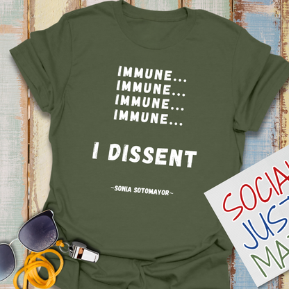 Immune, I Dissent - Unisex Softstyle T-Shirt