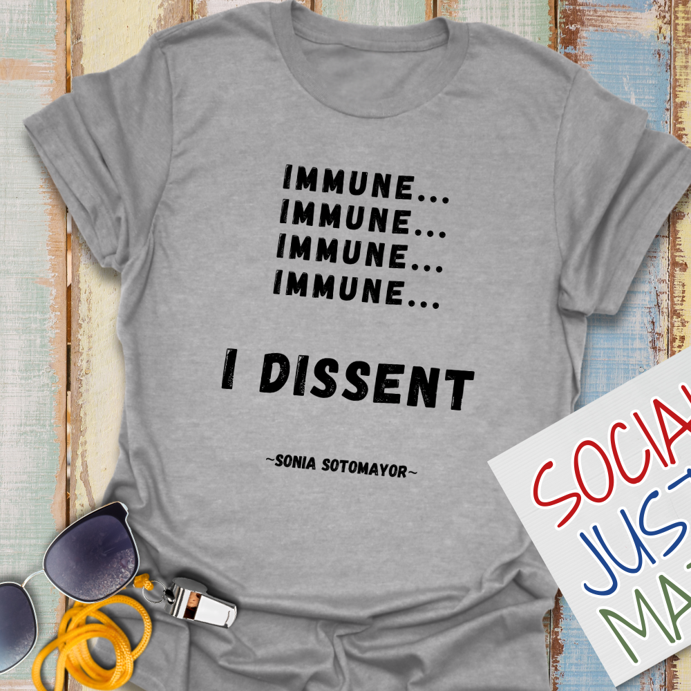 Immune, I Dissent - Unisex Softstyle T-Shirt