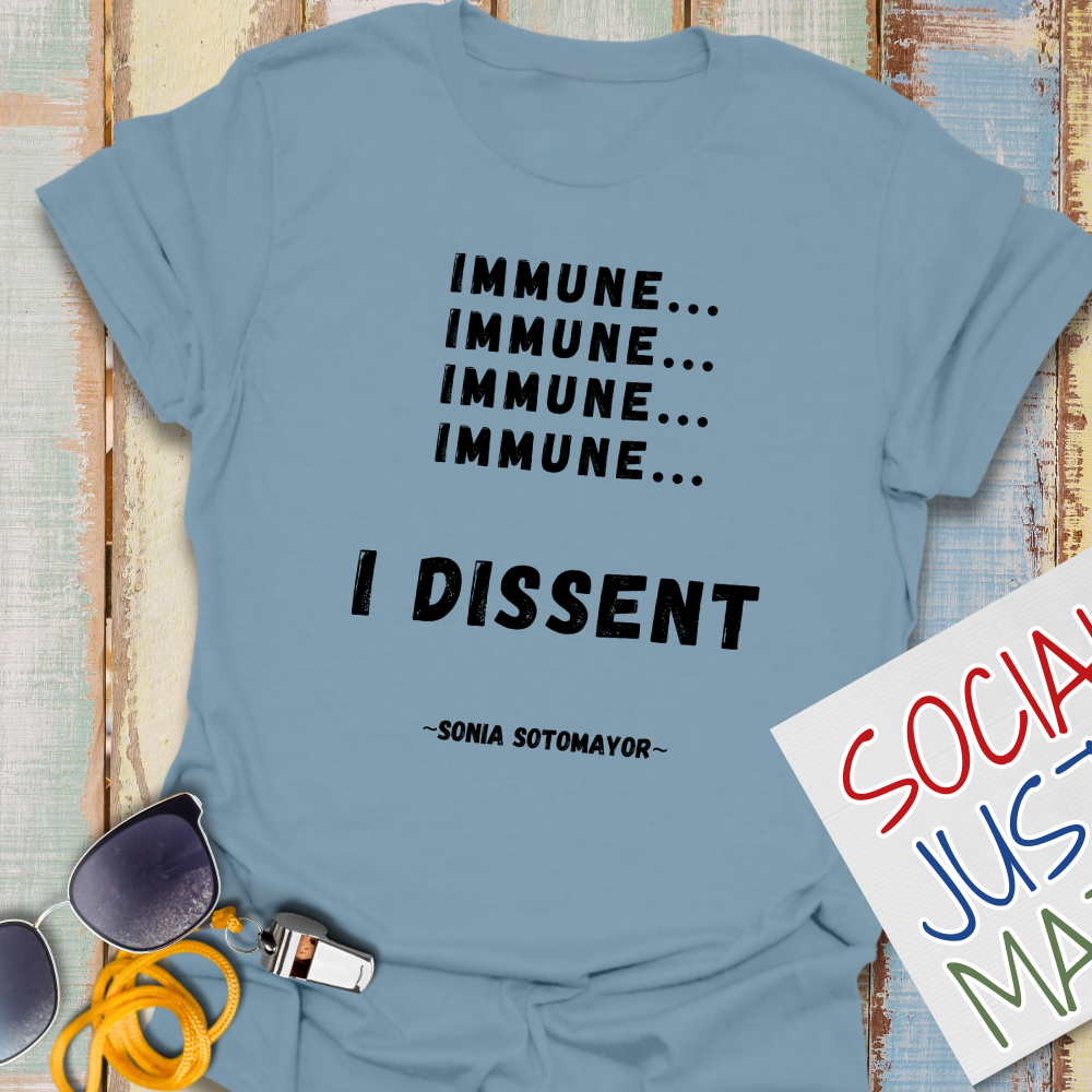 Immune, I Dissent - Unisex Softstyle T-Shirt