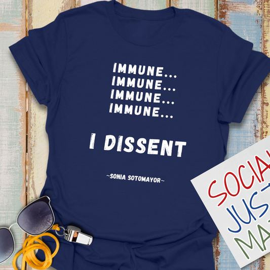 Immune, I Dissent - Unisex Softstyle T-Shirt