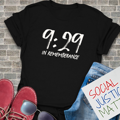 9:29 In Rememberance- Unisex Softstyle T-Shirt
