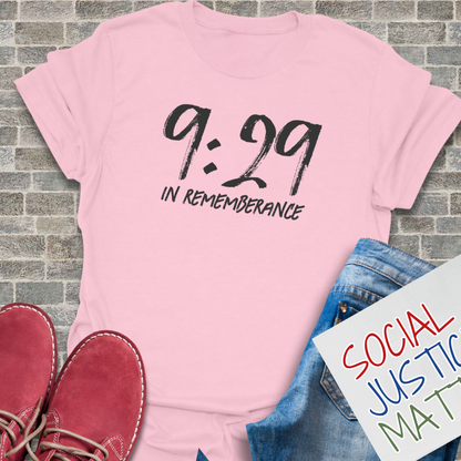 9:29 In Rememberance- Unisex Softstyle T-Shirt