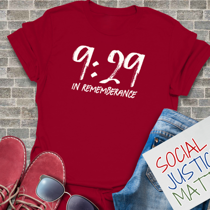 9:29 In Rememberance- Unisex Softstyle T-Shirt