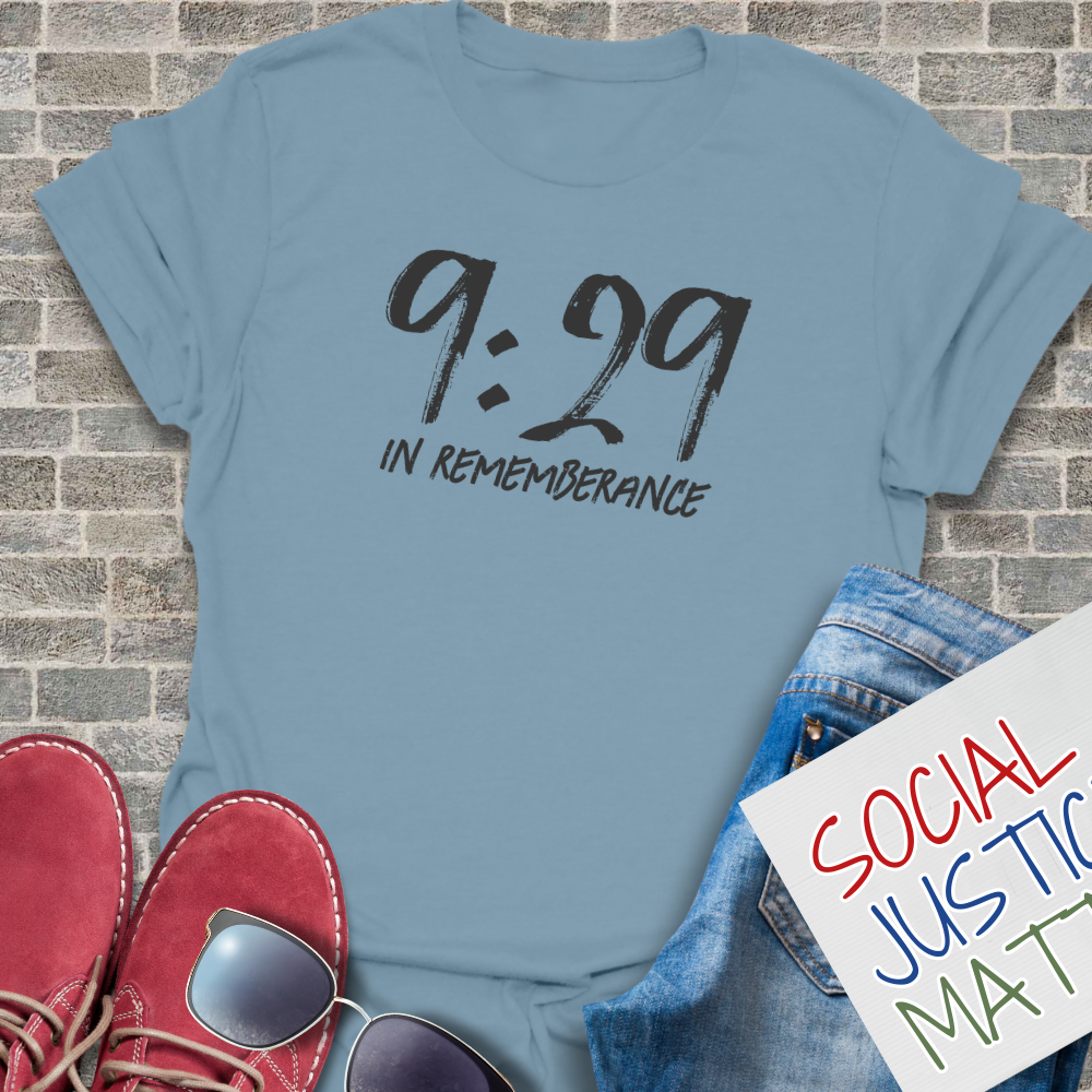 9:29 In Rememberance- Unisex Softstyle T-Shirt