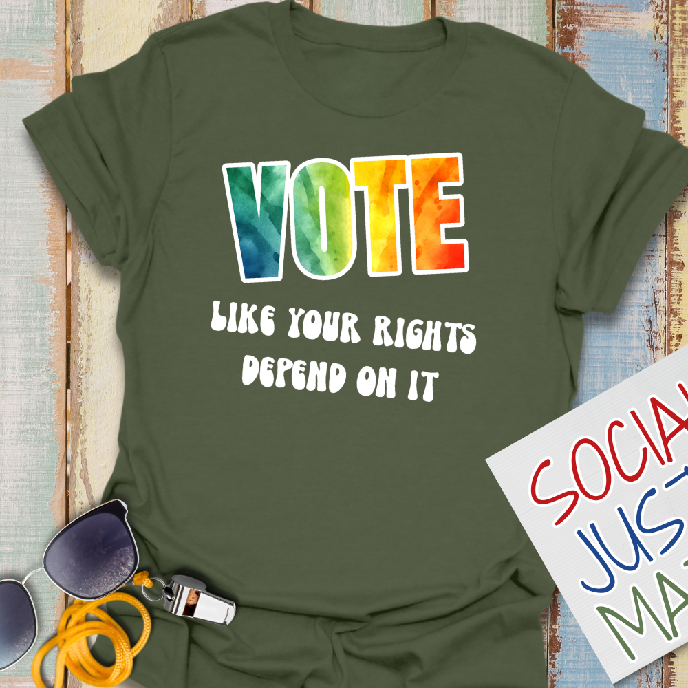 Vote Like Your Rights Depend on it - Unisex Softstyle T-Shirt
