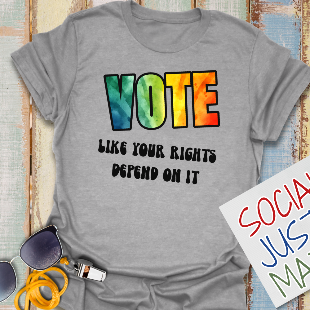 Vote Like Your Rights Depend on it - Unisex Softstyle T-Shirt