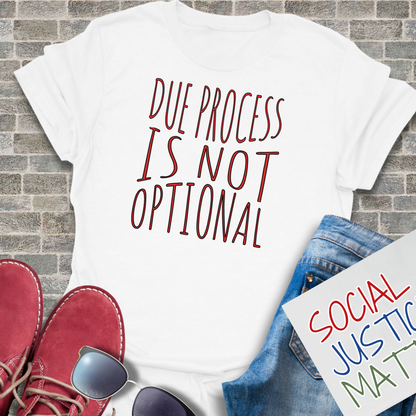 Due Process is not Optional - Unisex T-Shirt