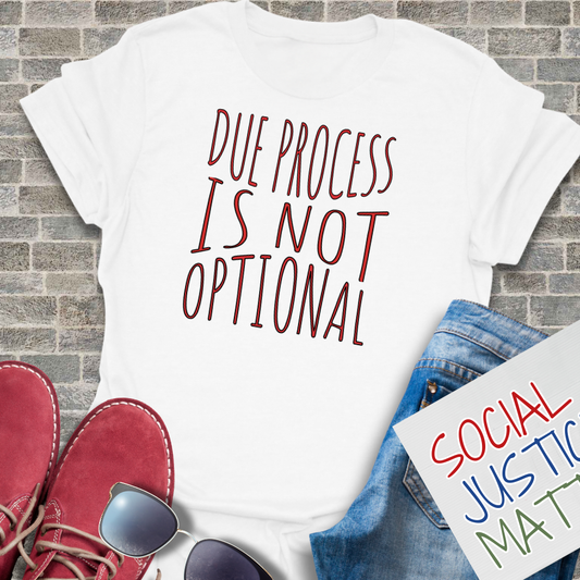 Due Process is not Optional - Unisex T-Shirt