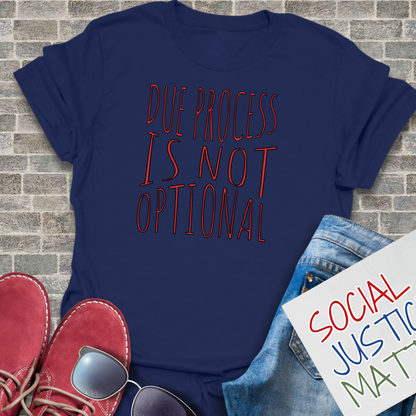 Due Process is not Optional - Unisex T-Shirt
