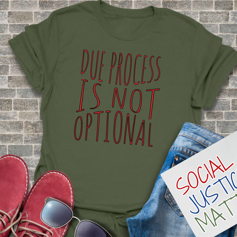 Due Process is not Optional - Unisex T-Shirt