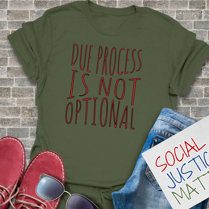 Due Process is not Optional - Unisex T-Shirt