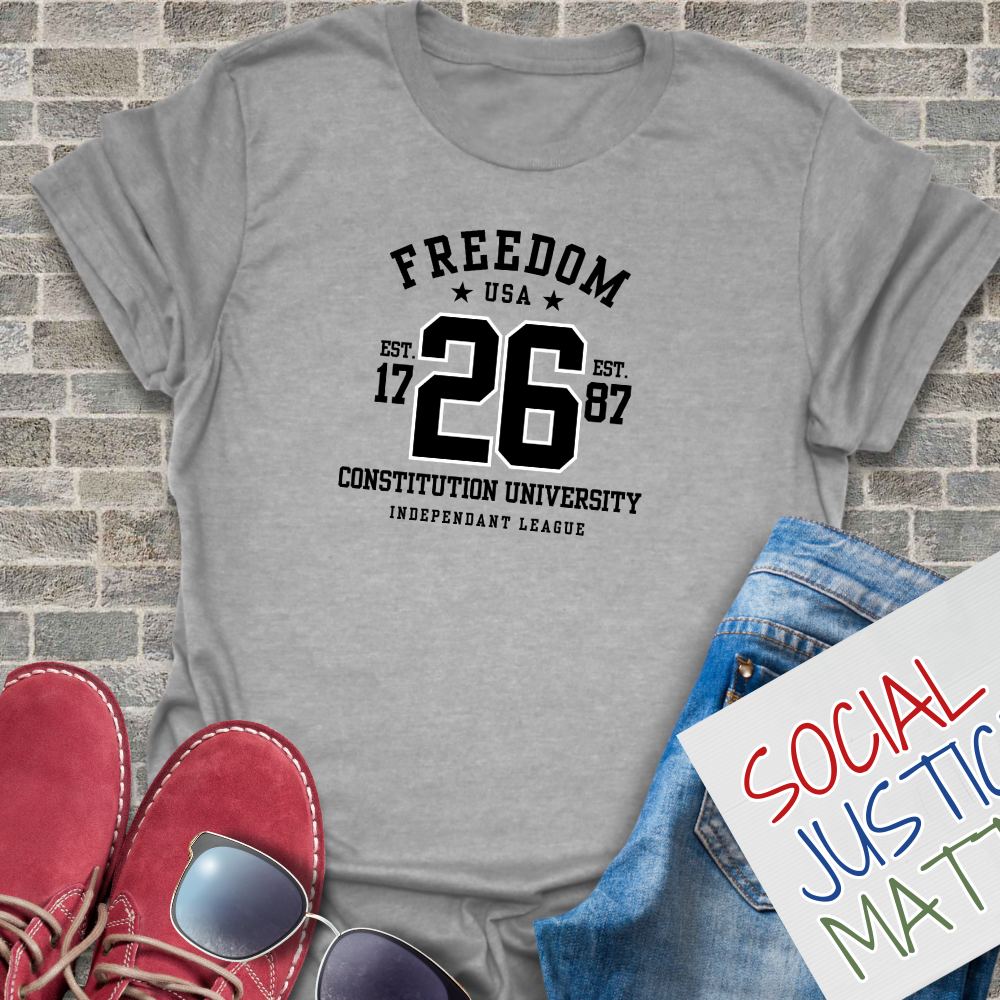 Freedom - University Style - Unisex T-Shirt