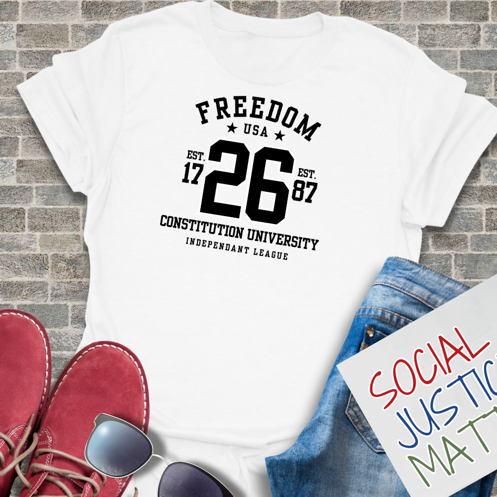 Freedom - University Style - Unisex T-Shirt