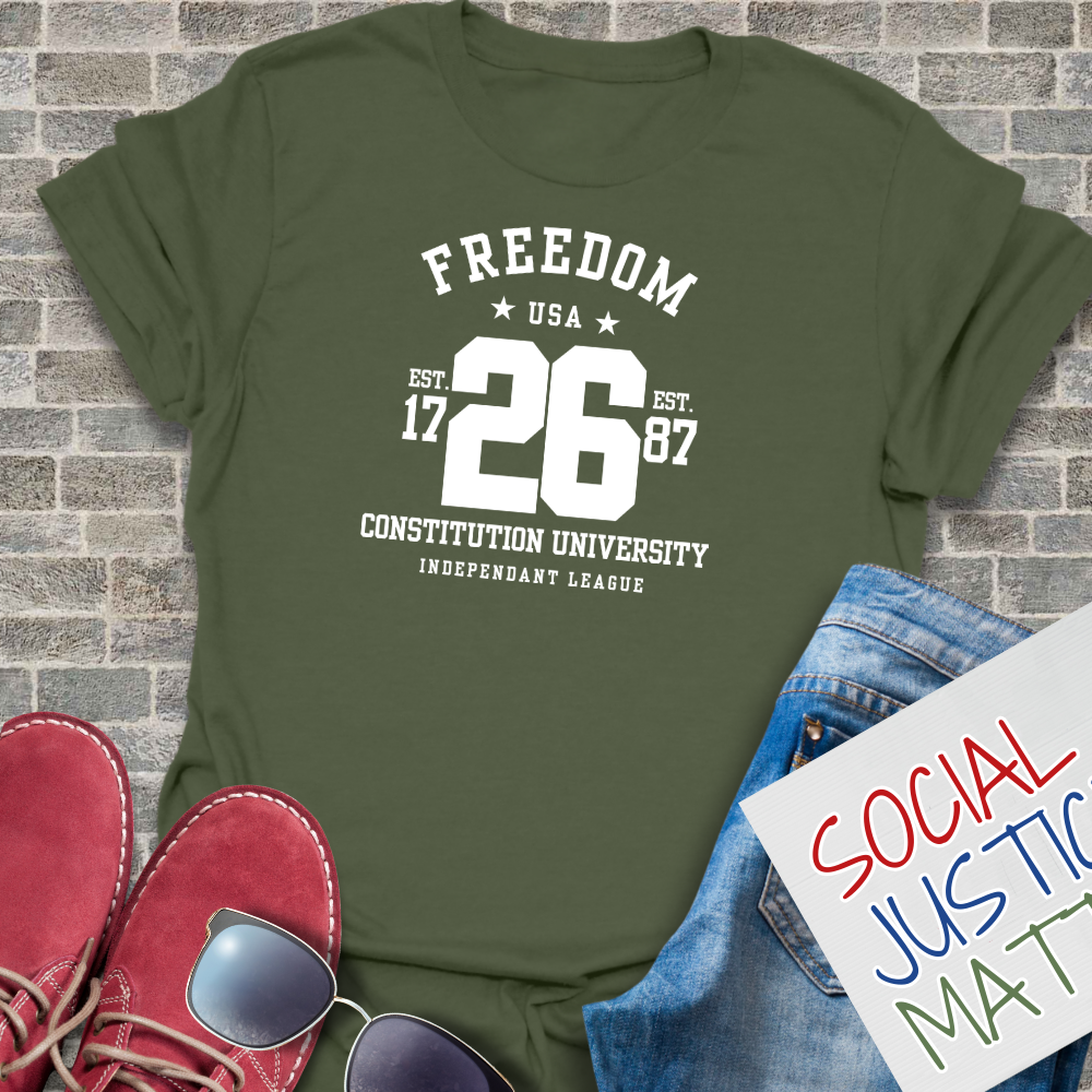 Freedom - University Style - Unisex T-Shirt