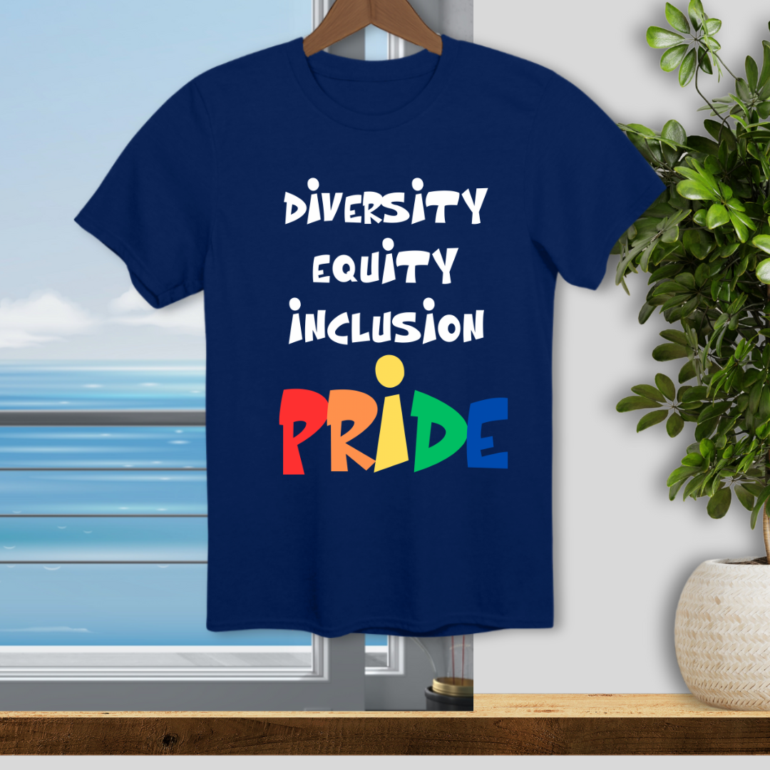 Diversity Equity Inclusion, PRIDE - Unisex T-Shirt