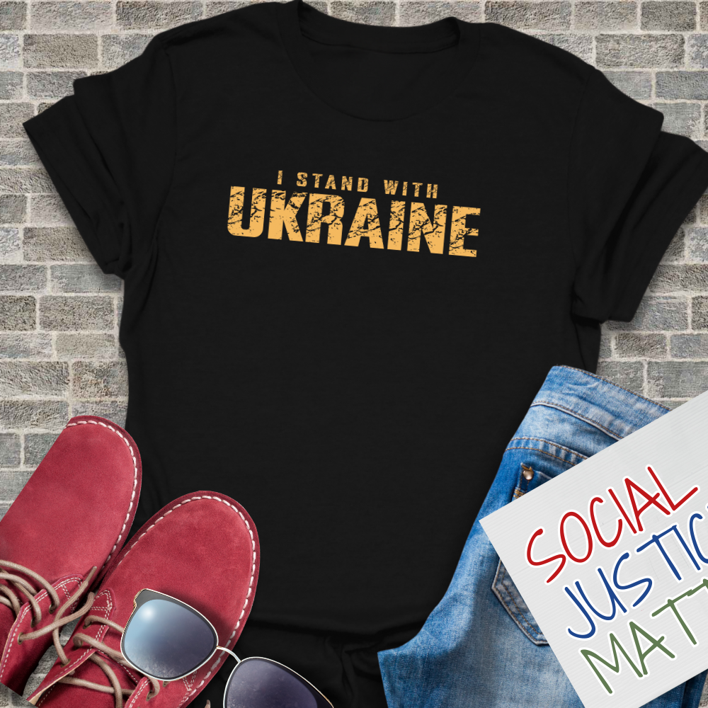 I Stand with Ukraine- Unisex T-Shirt