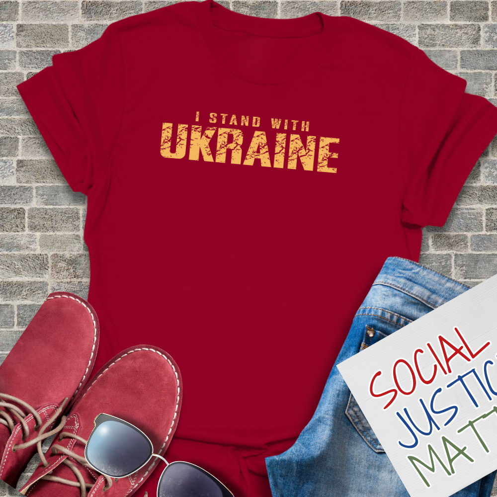 I Stand with Ukraine- Unisex T-Shirt