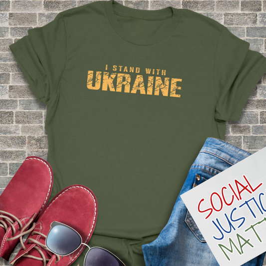 I Stand with Ukraine- Unisex T-Shirt