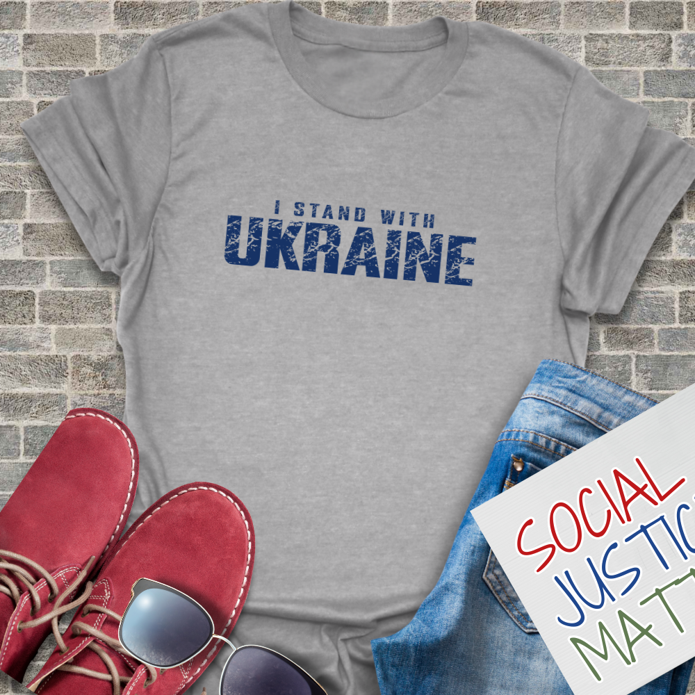 I Stand with Ukraine- Unisex T-Shirt