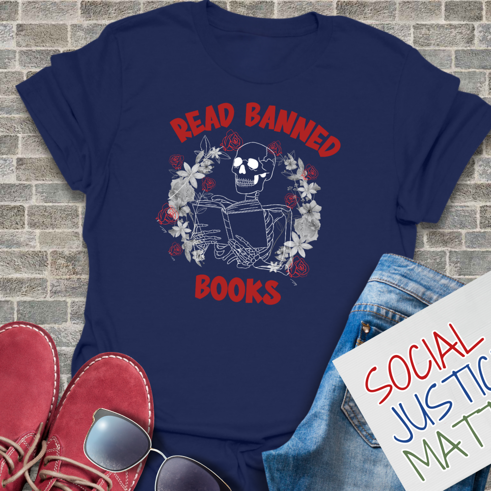 Read Banned Book; Skeleton