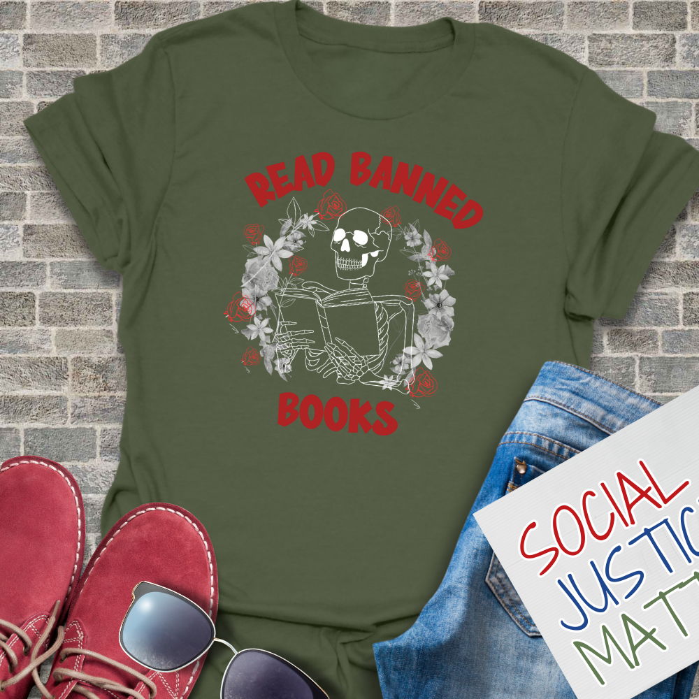 Read Banned Book; Skeleton