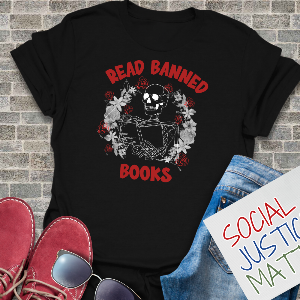 Read Banned Book; Skeleton