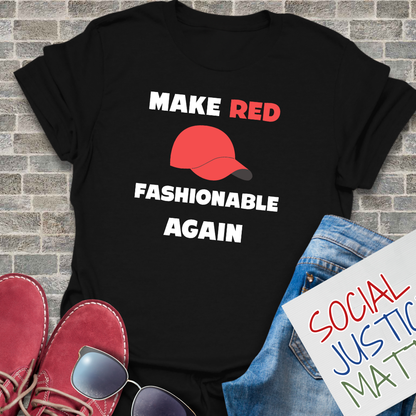 Make Red Fashionable Again - Unisex Softstyle T-Shirt