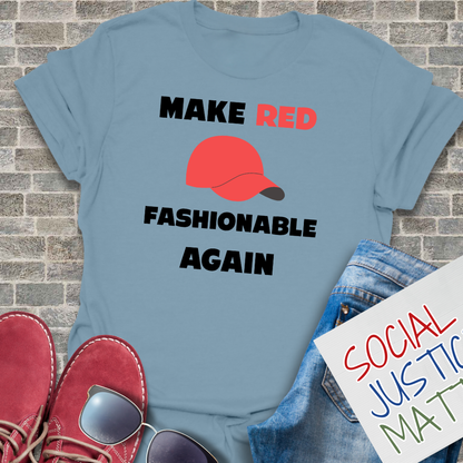 Make Red Fashionable Again - Unisex Softstyle T-Shirt