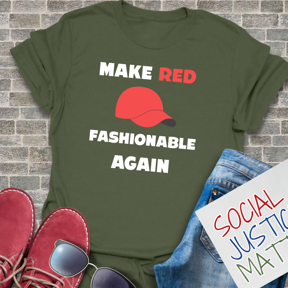Make Red Fashionable Again - Unisex Softstyle T-Shirt