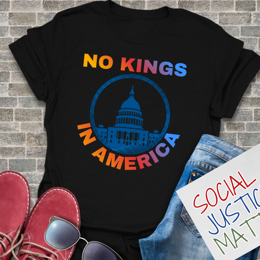 No Kings in America - Soft-Style Unisex T-Shirt