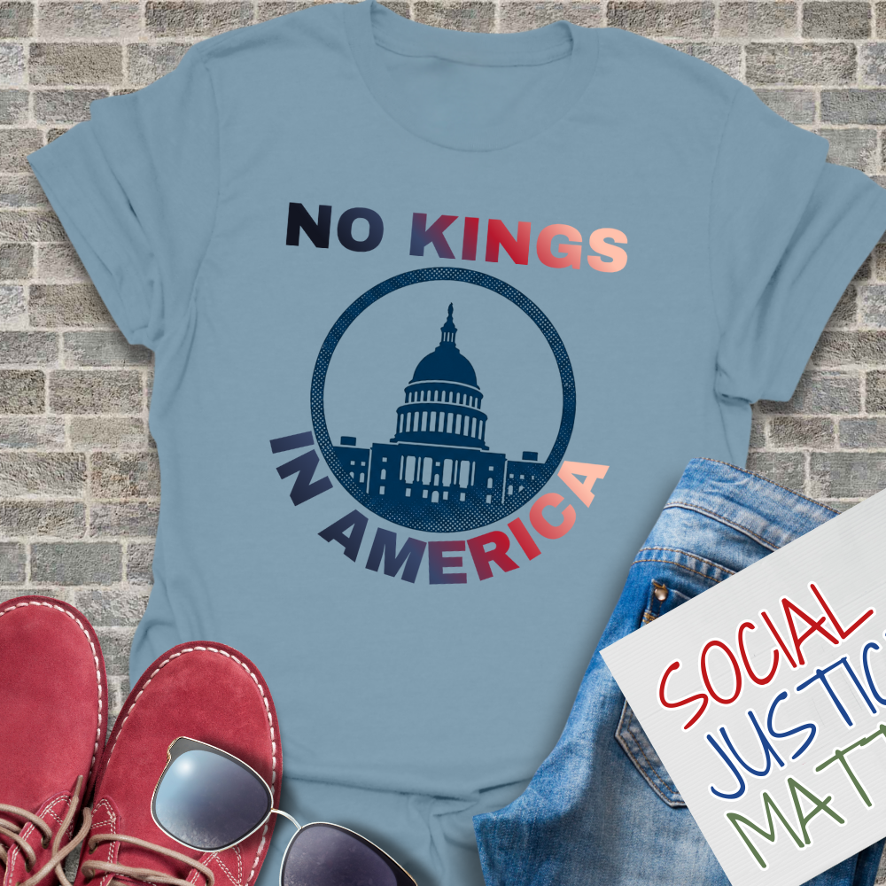 No Kings in America - Soft-Style Unisex T-Shirt