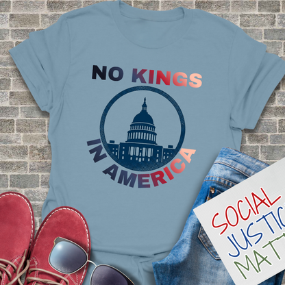 No Kings in America - Soft-Style Unisex T-Shirt