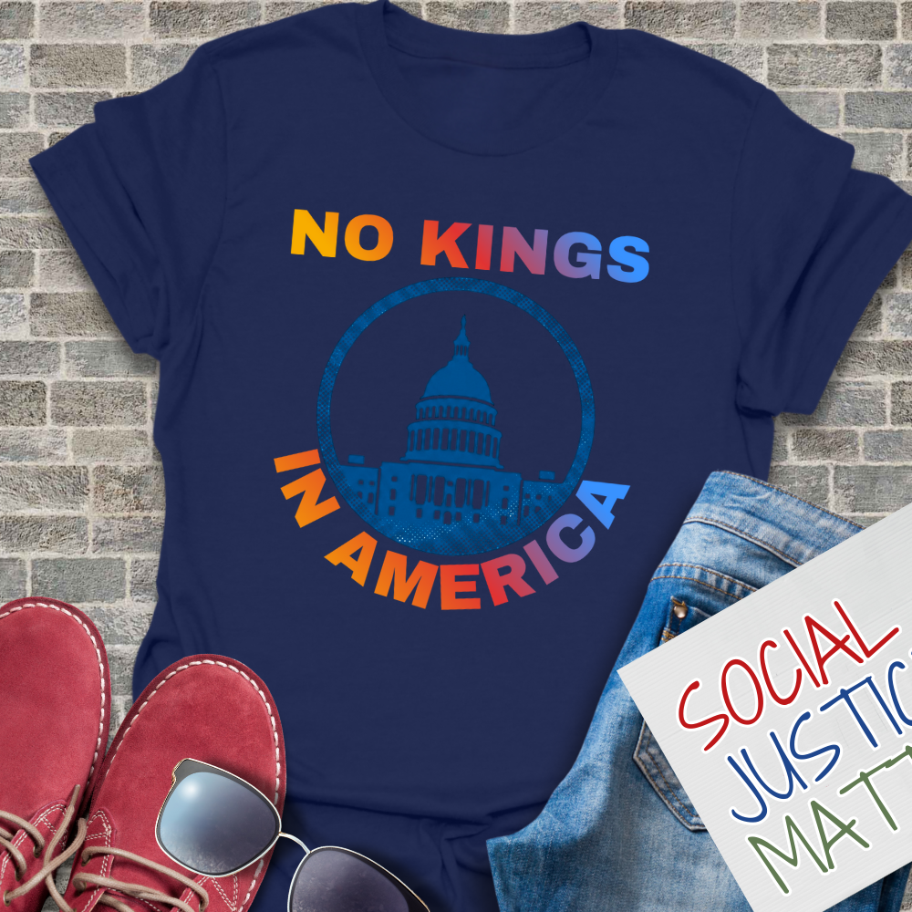 No Kings in America - Soft-Style Unisex T-Shirt