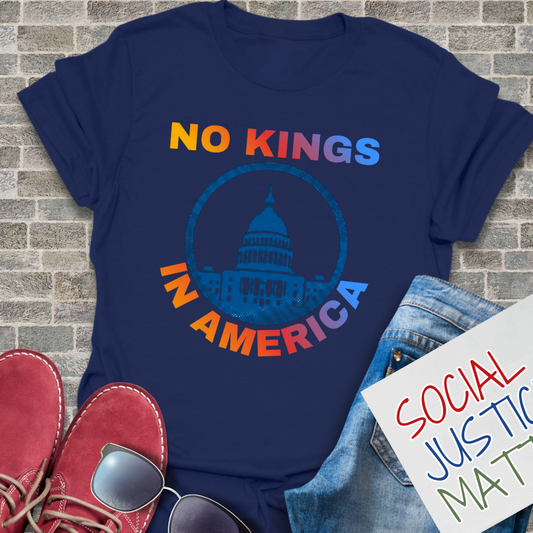 No Kings in America - Soft-Style Unisex T-Shirt