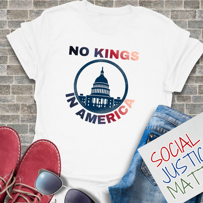 No Kings in America - Soft-Style Unisex T-Shirt